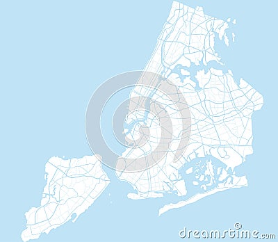 Map of Ny-York city Stock Photo